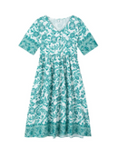 Vestido Floral Quartzo | Manga Longa (Linha Premium V)