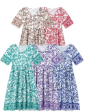 Vestido Floral Quartzo | Manga Longa (Linha Premium V)