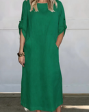 Vestido Casual Susan | Linho Puro - (Soltinho)